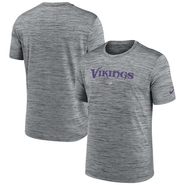 Men's Grey Minnesota Vikings Velocity Performance T-Shirt